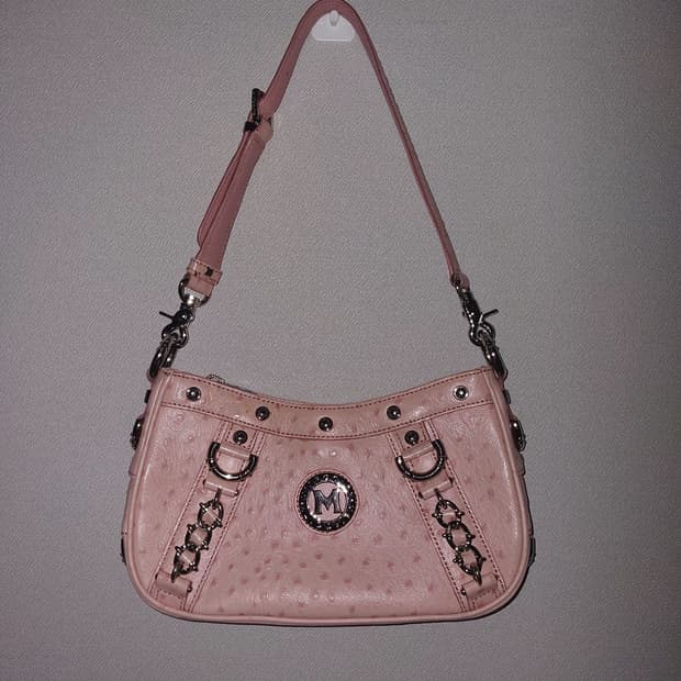 메트로시티 Y2K 핀터깔 베이비핑크 체인백