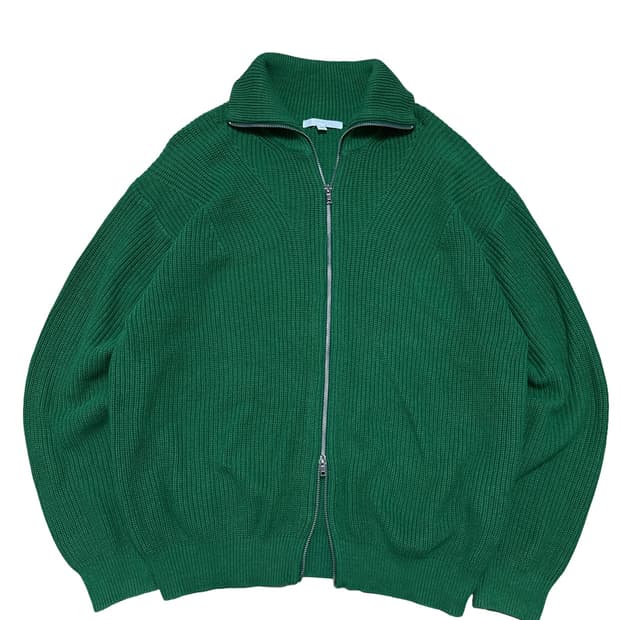 키뮤어 그린 투웨이 니트집업