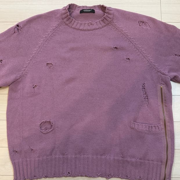 Undercover SS21 Distressed Knit Lavender
