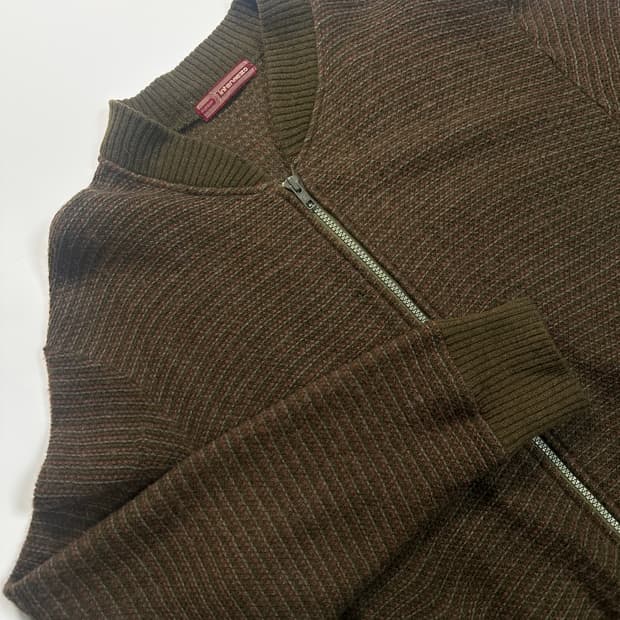 빈티지 브라운 니트 자켓