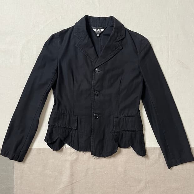 꼼데가르송블랙 컷 오브 자켓