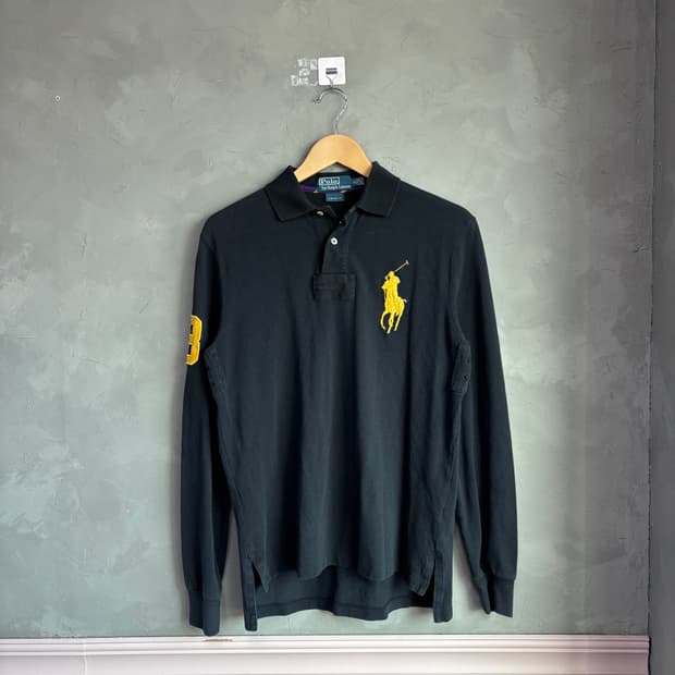 폴로 랄프로렌 빅포니 카라티 롱슬리브 블랙