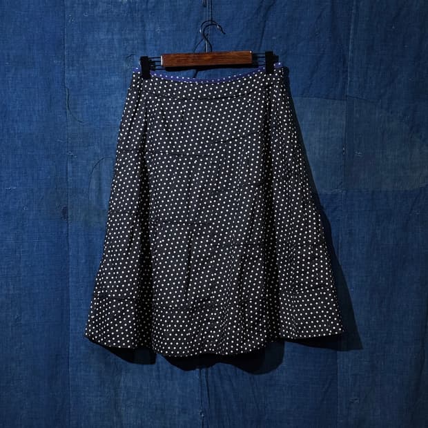 25-26inch ) SONIA RYKIEL Polka Dot Skirt