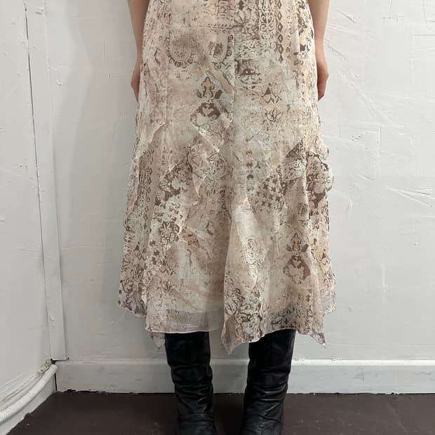 evex by krizia ethnic design skirt