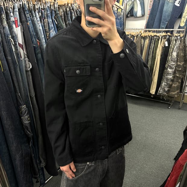 M) 디키즈 캔버스 자켓 블랙