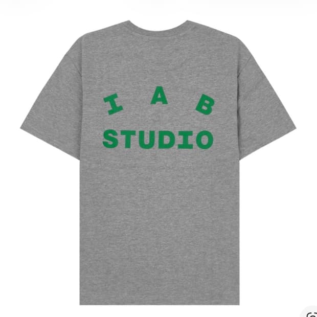 아이앱 스튜디오 티셔츠 그레이 그린 L