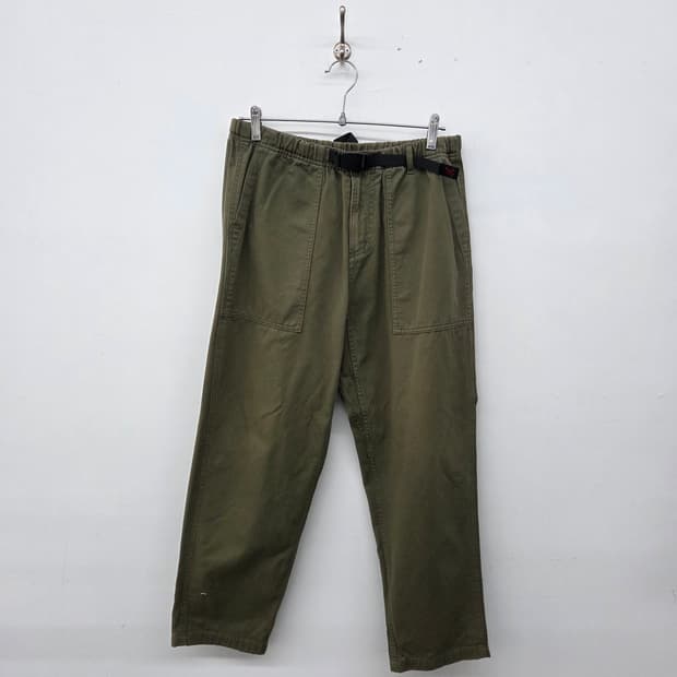 그라미치 카키색 벨티드 팬츠 남M 30in