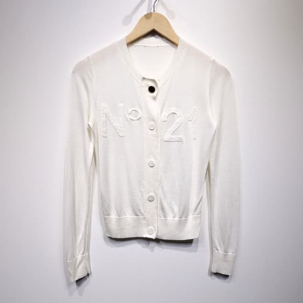 N21 넘버투애니원 라나 버진울 가디건 화이트
