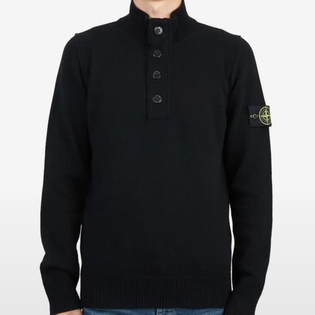 스톤아일랜드 반집업 니트 L