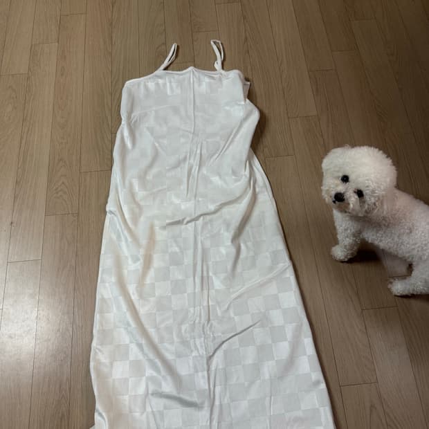 벨벳 체크 원피스 새상품 