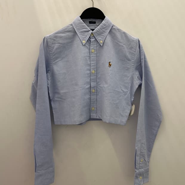 POLO 폴로 리메이크 크롭긴팔셔츠
