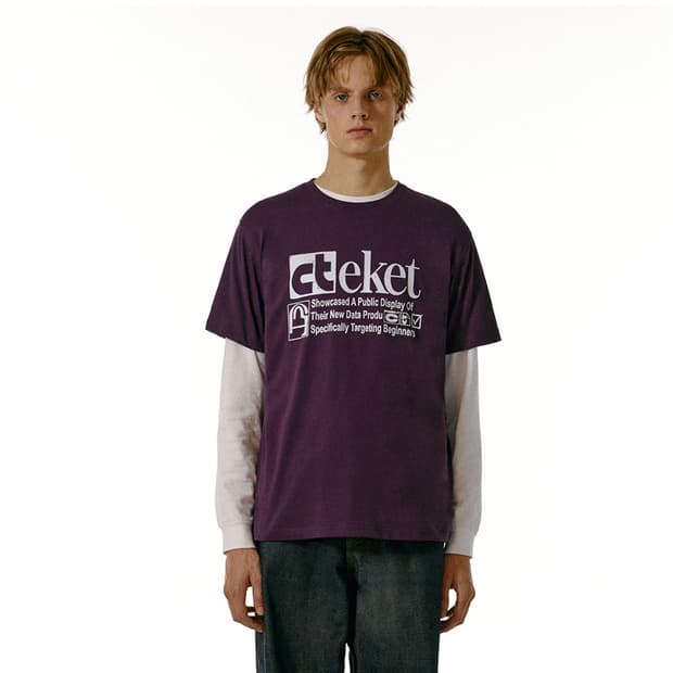 테켓 플랜티 반팔티 Plan Tee _Purple M