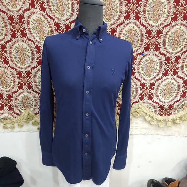 폴로 랄프로렌  네이비 니트 옥스포드 셔츠

