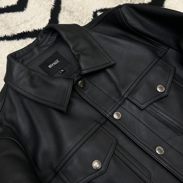 [XL]러커즈 레미 트러커 소가죽 자켓/블랙