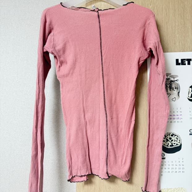 베이스레인지 핑크 탑