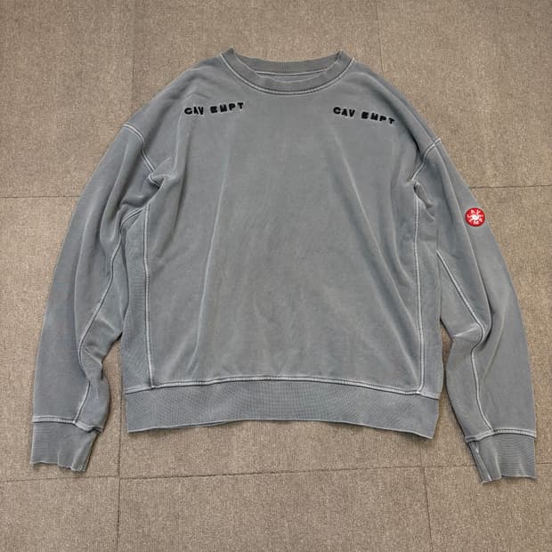 cav ampt 카브엠트 피그먼트 오버핏 맨투맨 L