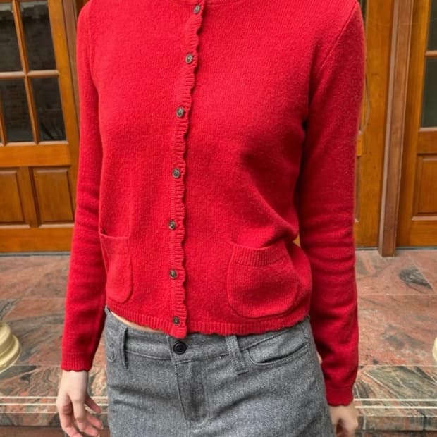 브랜디 멜빈 Brandy Melville 빨간색 가디건