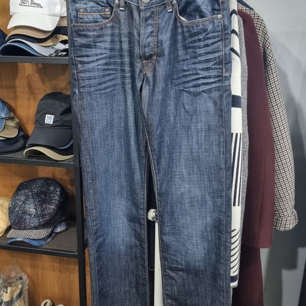 휴고보스(오렌지) 남성용 데님팬츠 진청워싱 32size 상태매우좋음