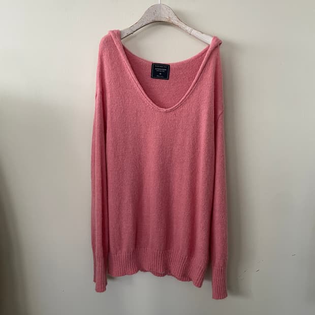 vintage pink sailor loose knit