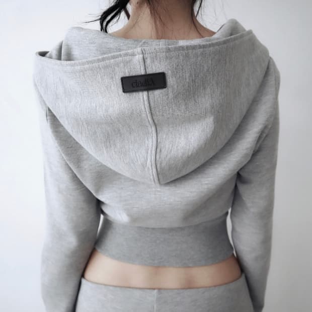 CLaddA button 2way zip-up, gray