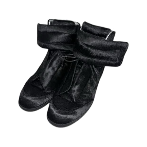 메종 마르지엘라 퓨처 포니 헤어 블랙 실버