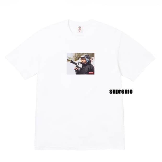 [L] 슈프림 x 40 에이커스 스파이크 티셔츠 화이트 - 25SS