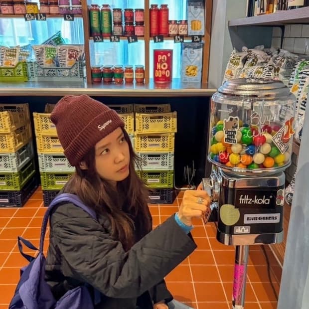 supreme loose guage beanie brown