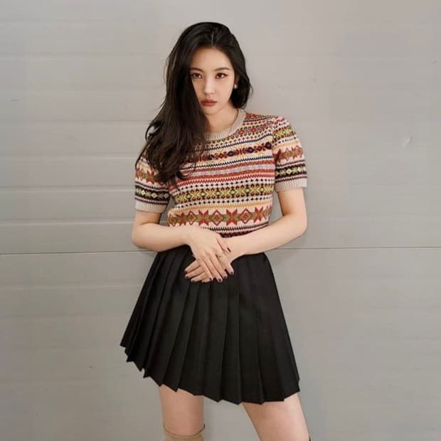 폴로 랄프로렌 선미 유리 페어아일 니트