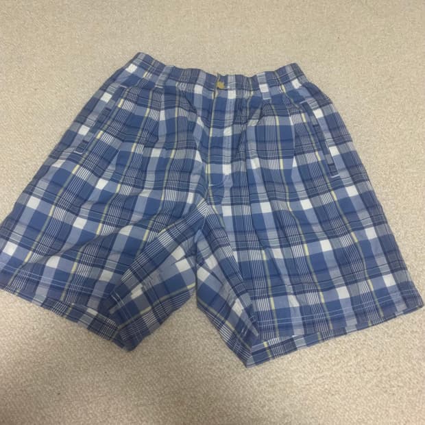 에디바우어 체크 반바지 32
