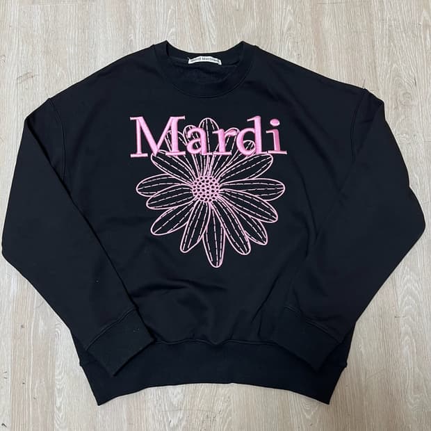 마르디 메크르디 플라워 맨투맨 M 