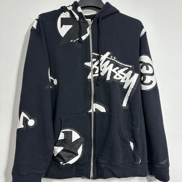 스투시 구형 후드집업 XL