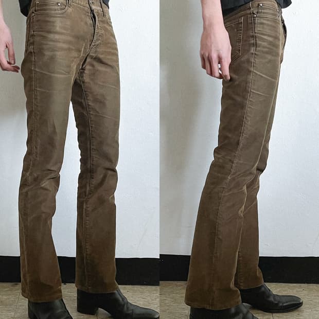 5351PLH 몰스킨 슬림핏 세미플레어 데님