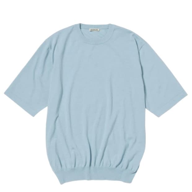 오라리 24ss 캐시미어 하드 트위스트 니트 티셔츠