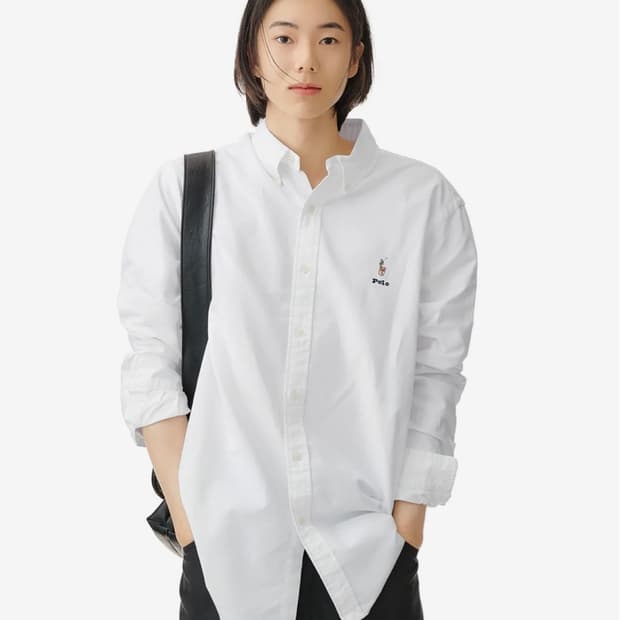 커스텀핏 클래식 옥스포드 셔츠 화이트 M