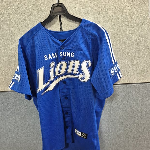 삼성라이온즈 왕조시절 유니폼 100사이즈 안지만 마킹 팝니다 