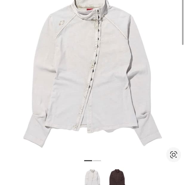 미스치프 워시드 저지 셔츠 라이트 베이지 S