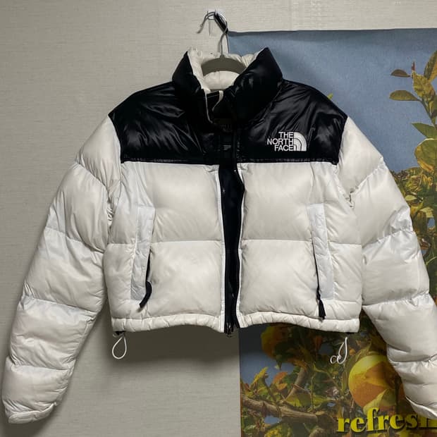 노스페이스 눕시 크롭 화이트M