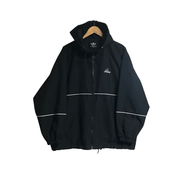 아디다스 00s 유니크 파랑로고 바람막이