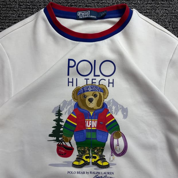 폴로 랄프로렌 하이테크 폴로베어 크루넥 스웻 셔츠 2040