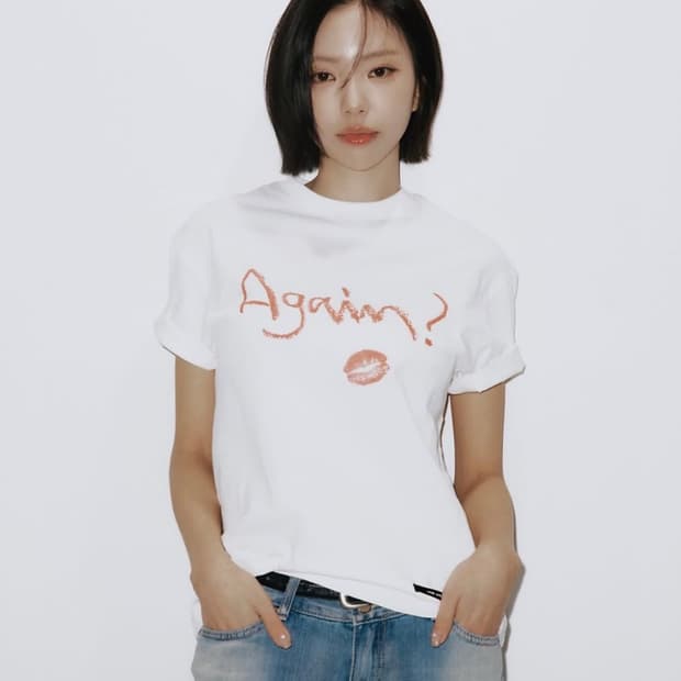 앤더슨벨_ (ESSENTIAL) UNISEX AGAIN LIP T-SHI