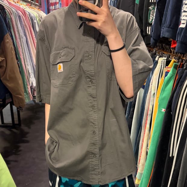 [IM] Carhartt 칼하트 반팔 셔츠 웜그레이