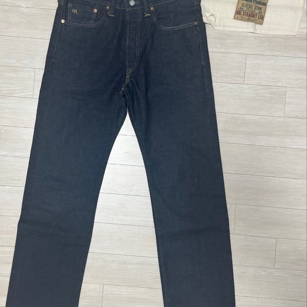 RRL 스트레이트핏 원워시 데님