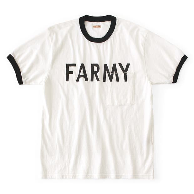 [4] 캐피탈 천축 링거 포켓 티셔츠 FARMY