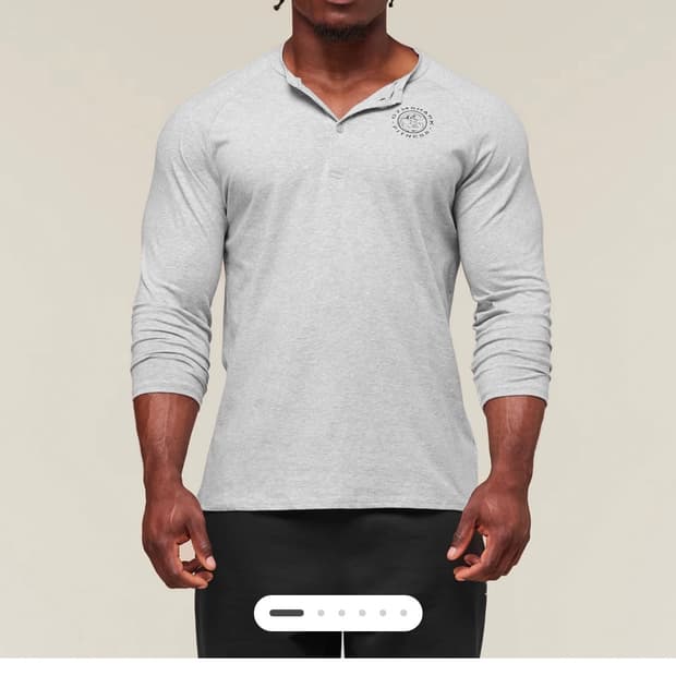 Gymshark 짐샤크 8부 헨리넥 s