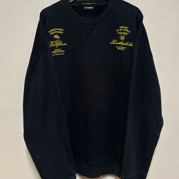 [F] RAF SIMONS EMBROIDERED CREWNECK