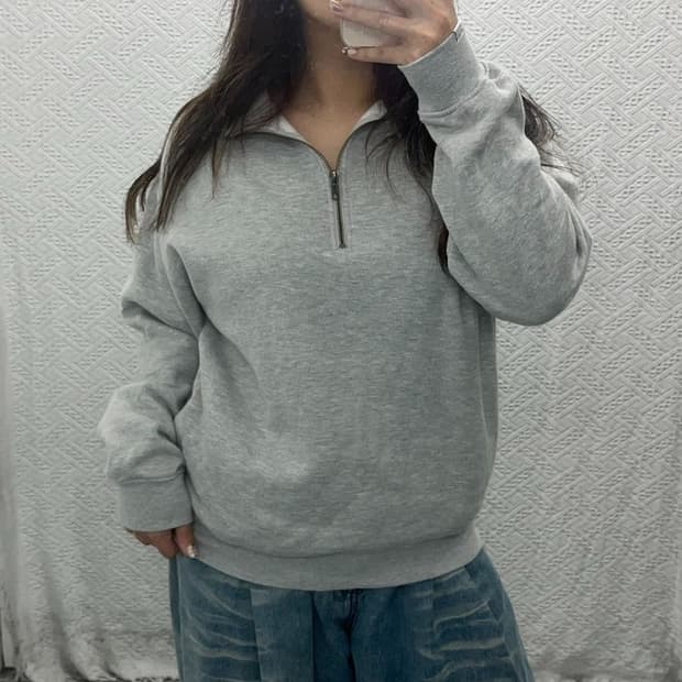 디스이즈네버댓 반집업 기모 스웻셔츠 맨투맨 100 C06366