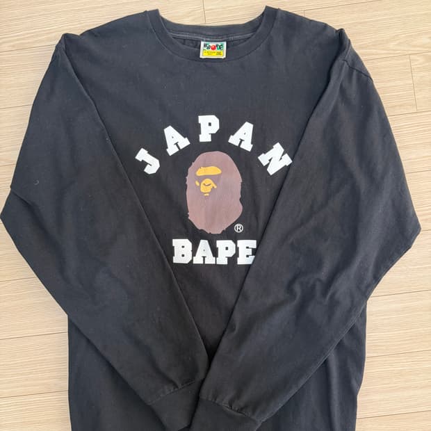 베이프 재팬 롱슬리브 블랙