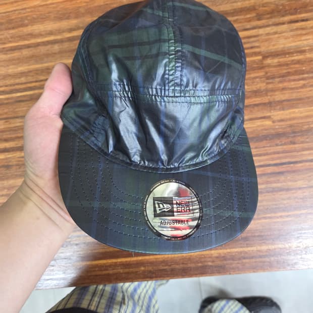 뉴에라 체크 나일론 리버시블 캠프캡 모자 프리 