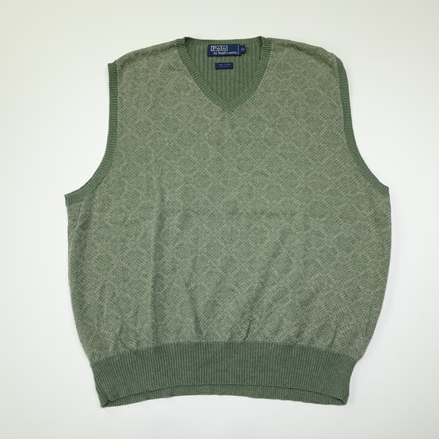 CL156 XL 폴로바이랄프로렌 실크코튼 니트 베스트