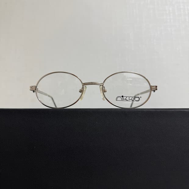 빈티지 실버 타원형 안경 48 19 135 P00050